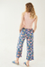 Imagen de PANTALON PEONIA FLORES BASE AZUL