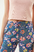 PANTALON PEONIA FLORES BASE AZUL - parahacerfiaca