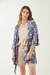 Imagen de VESTIDO KIMONO FRESIA FLORES BASE AZUL