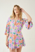 VESTIDO KIMONO FRESIA FLORES BASE LILA - parahacerfiaca