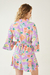 VESTIDO KIMONO FRESIA FLORES BASE LILA