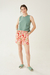 SHORT MAGNOLIA FLORES BASE BEIGE - comprar online