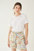 SHORT MAGNOLIA FLORES BASE CELESTE en internet
