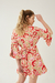 VESTIDO KIMONO FRESIA FLORES BASE BEIGE en internet