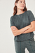 REMERA CALMA VERDE MELANGE - comprar online