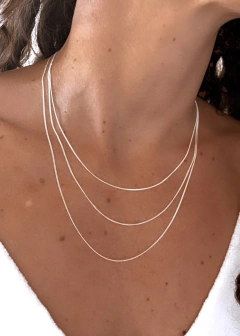 CADENA PLATA 925 GRUMET en internet