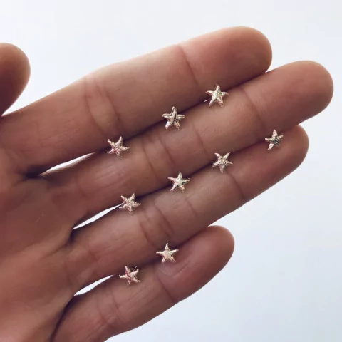 MINIATURA PLATA 925 ESTRELLITA DE MAR POR UNIDAD