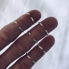 MIDI PLATA 925 CUADRADO CALADO en internet