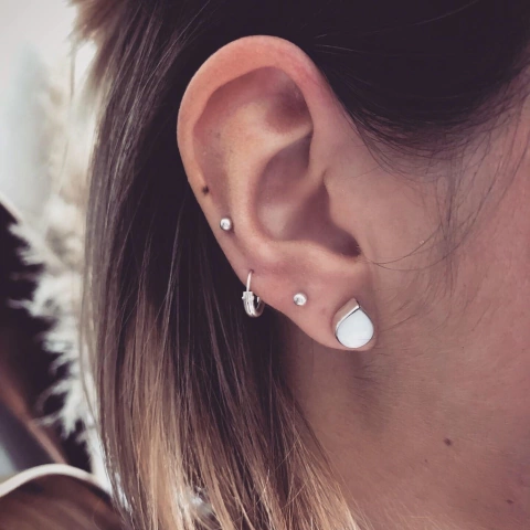 AROS PLATA 925 PASANTE GOTA