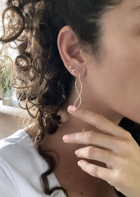 ARO AGUJA ONDAS (por unidad) PLATA 925