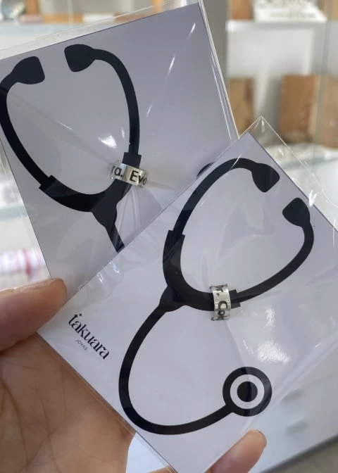 ANILLO ESTETOSCOPIO PLATA 925