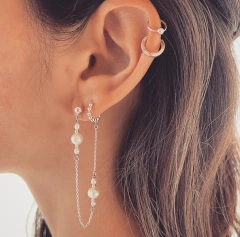 AROS PLATA 925 VERSALLES POR PAR