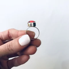 Imagen de ANILLO PLATA 925 LIMA REDONDO CHICO HUAYRURO