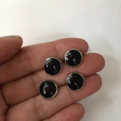 AROS ACERO CON PIEDRA 10 MM