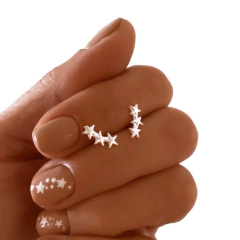 MINIATURAS PLATA 925 TIRA DE ESTRELLAS POR PAR - comprar online