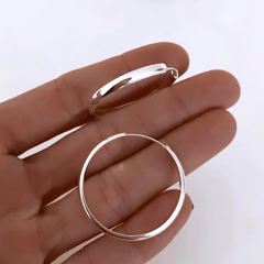 ARGOLLAS PLATA 925 MEDIA CAÑA - TAKUARA