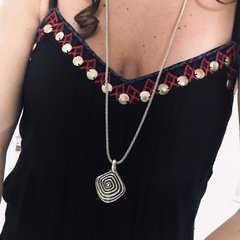 DIJE PLATA 925 ROMBO LABERINTO - comprar online