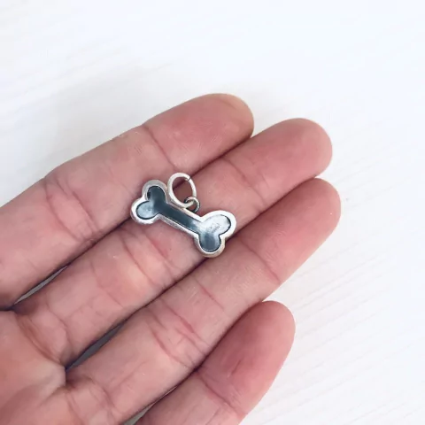 DIJE PLATA 925 HUESITO