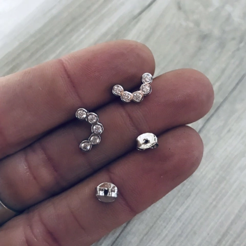 AROS PLATA 925 MARA CUBIC