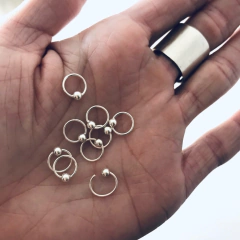 ARGOLLITA PLATA 925 CON UNA BOLITA INDIVIDUAL en internet