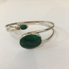 PULSERA ALPACA DOBLE NÁCAR MEDIANA