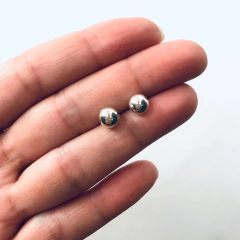 AROS PLATA 925 PASANTE BOLITA - tienda online