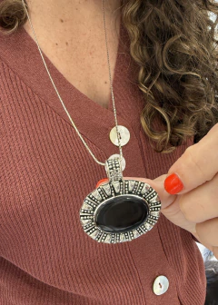 DIJE HINDÚ ONIX Plata 925 en internet