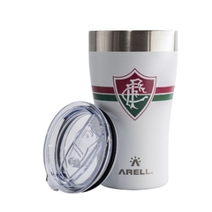 Copo Térmico Fluminense Branco Inox c/ Tampa - Arell