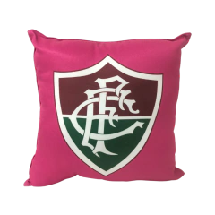 Almofada Rosa do Fluminense Quadrada - 30cm x 30cm