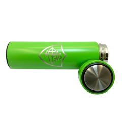 GARRAFA TÉRMICA VERDE 450ML COM INFUSOR - Fluminense