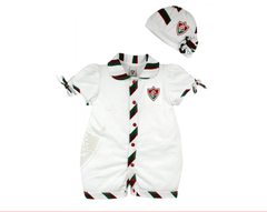 Macacão Curto Fluminense Menina com Boina