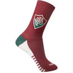 Meia Fluminense Grená Esportiva 34 ao 39 - Rikam