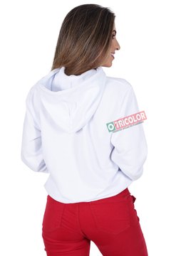 Moletom Fluminense Feminino Ffc Branco Com Capuz - Hat Trick na internet