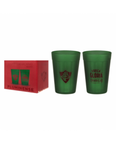 Kit com 2 Copos Americanos do Fluminense 190ml - Allmix Prime