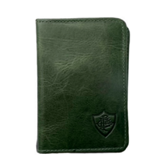 Carteira Vertical Slim em Couro - Verde
