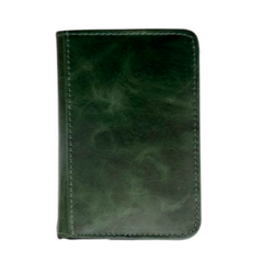 Carteira Vertical Slim em Couro - Verde - comprar online