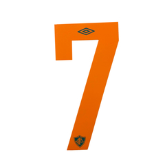 Número Laranja para Camisa Fluminense Umbro Verde 2020