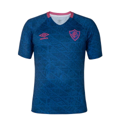 Camisa Fluminense Aquecimento 2025 Azul/Rosa - Umbro