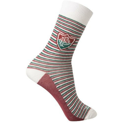 Meia Fluminense Tricolor Casual 34 ao 39 - Rikam