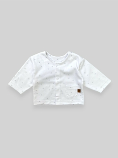 SAQUITO BABY COTTON HUELLITAS