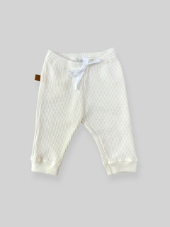 PANTALON WAFFLE NATURAL - comprar online