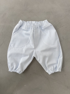 BABUCHA RAYAS CELESTE - Le mouton bebe
