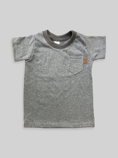 REMERA GRIS MELANGE