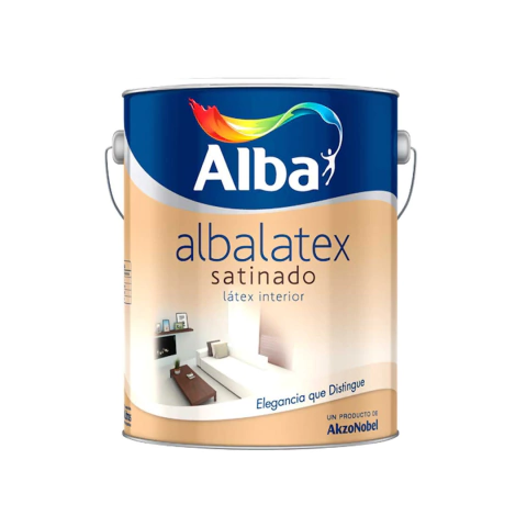 Latex Interior Albalatex Satinado Blanco 20 Lts Alba