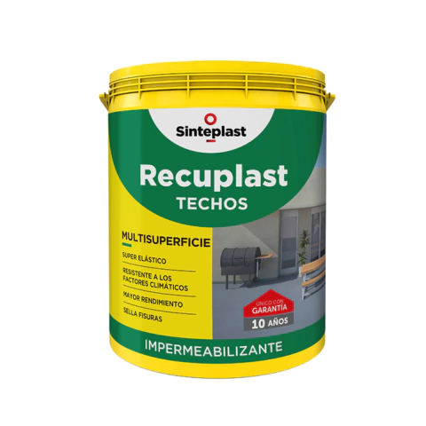 Impermeabilizante Recuplast Techos 20 Kg Colores Sinteplast - comprar online