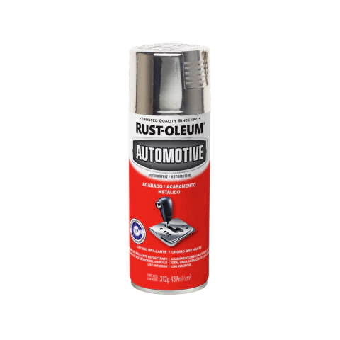 Aerosol Pintura Metálica para interior Automotive Cromo Brillante 312 gr Rust Oleum