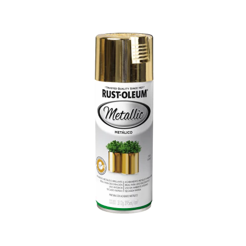 Pintura en Aerosol Metallic Acabado Metálico Oro 312 gr Rust Oleum