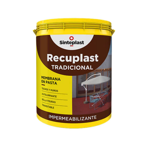 Impermeabilizante Recuplast Tradicional Verde Cemento 4 Kg Sinteplast - comprar online