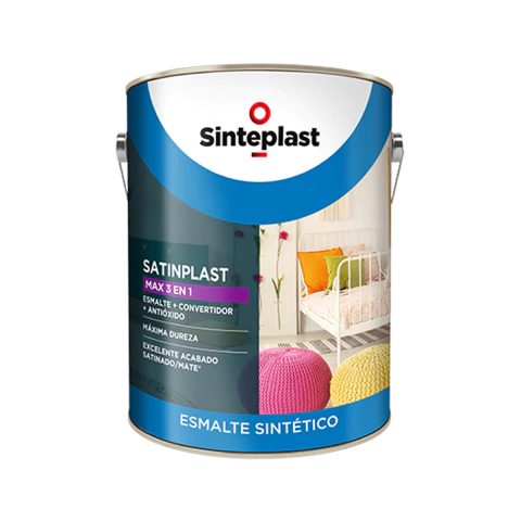 Esmalte Convertidor Mate Satinplast Blanco 1 Lt Sinteplast