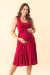 Vestido Gestante Jane - Vermelho Queimado